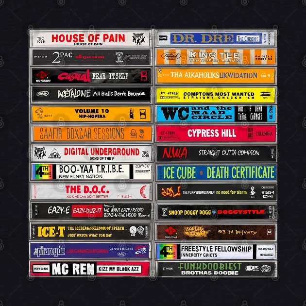 Hip Hop Tapes 90s Hip Hop Tees by HipHopTees